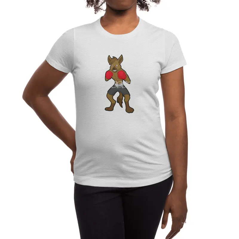 Hyena at Boxing with Boxing gloves Spor T-Shirt