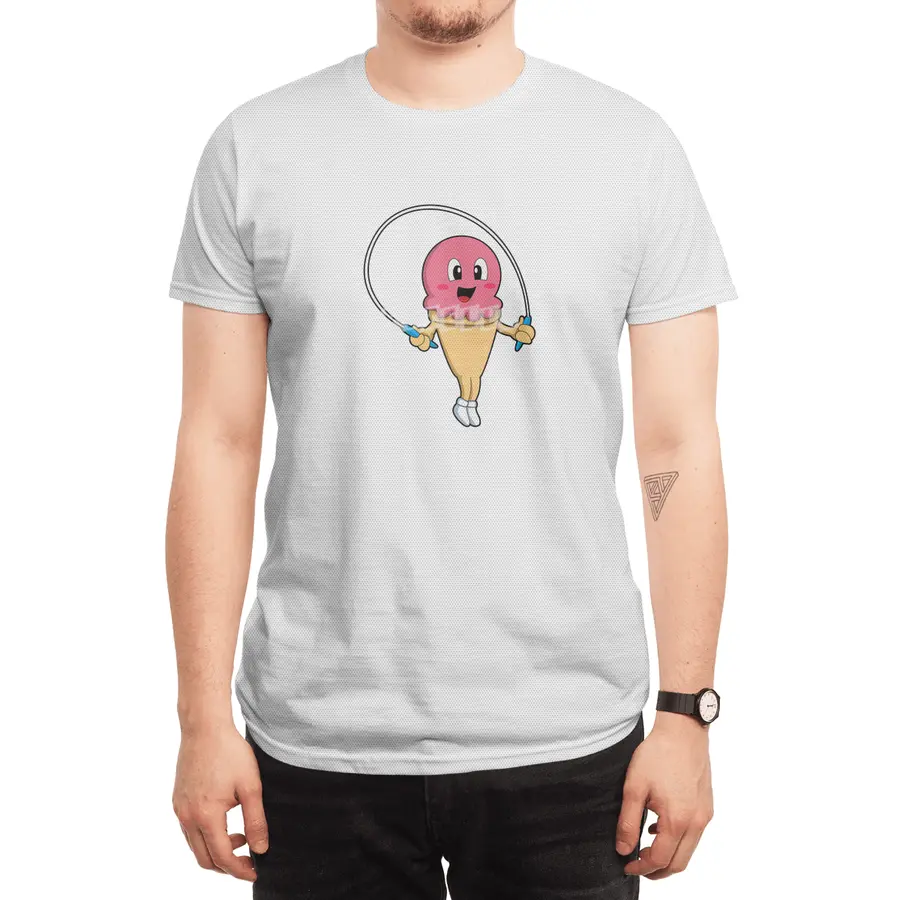 Ice cream at Fitness with Rope Spor T-Shirt
