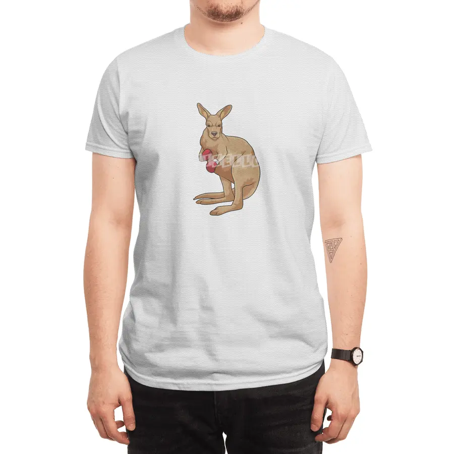Kangaroo as Boxer with Boxing gloves Spor T-Shirt