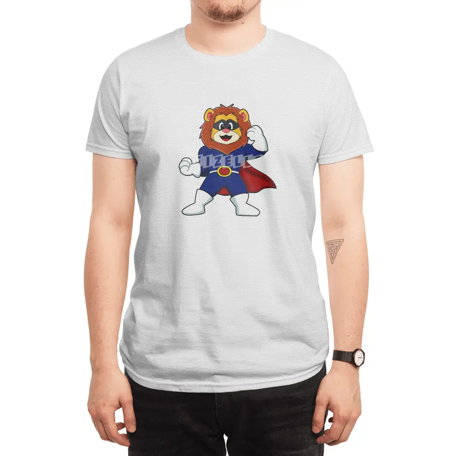 Lion as Hero with Mask Spor T-Shirt