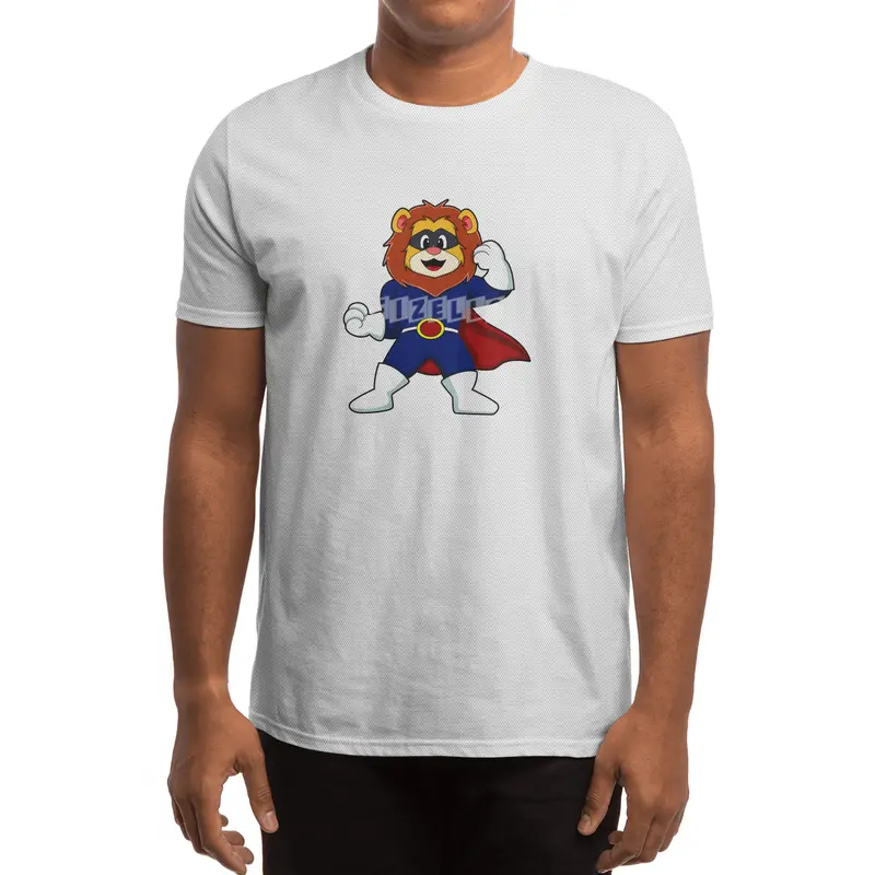 Lion as Hero with Mask Spor T-Shirt