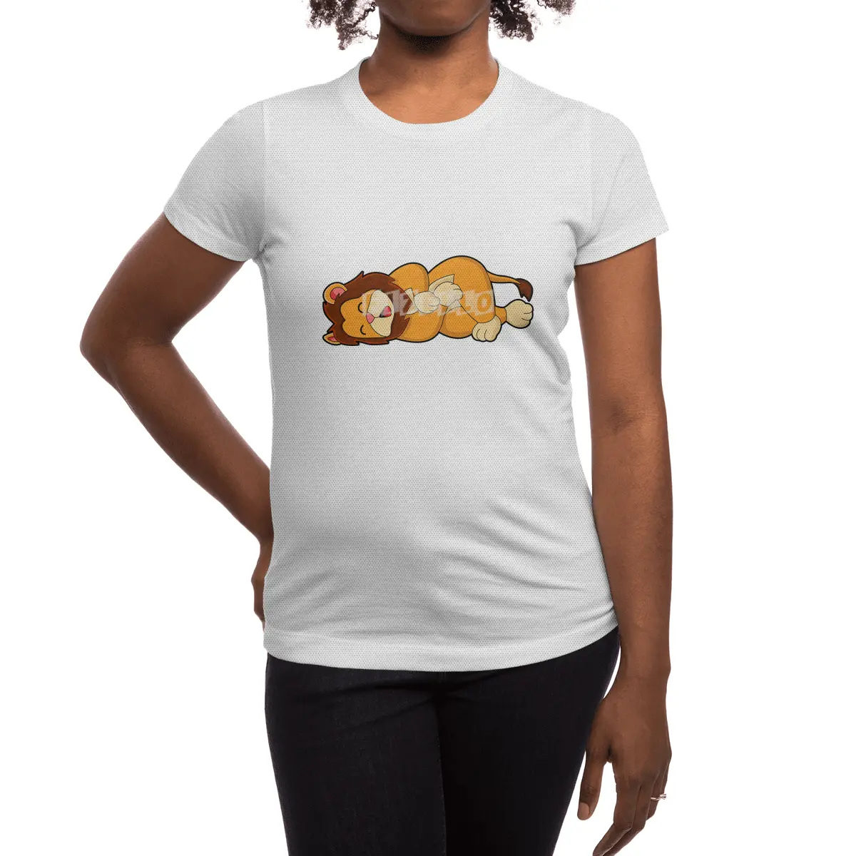 Lion at Sleeping Spor T-Shirt