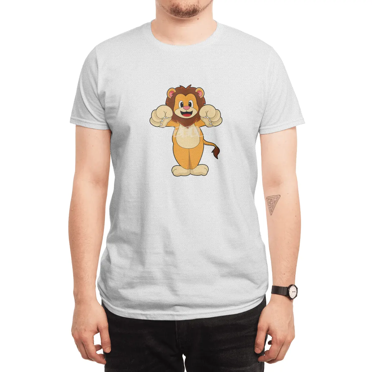 Lion with big Claws Spor T-Shirt