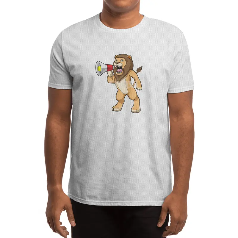 Lion with Microphone Spor T-Shirt