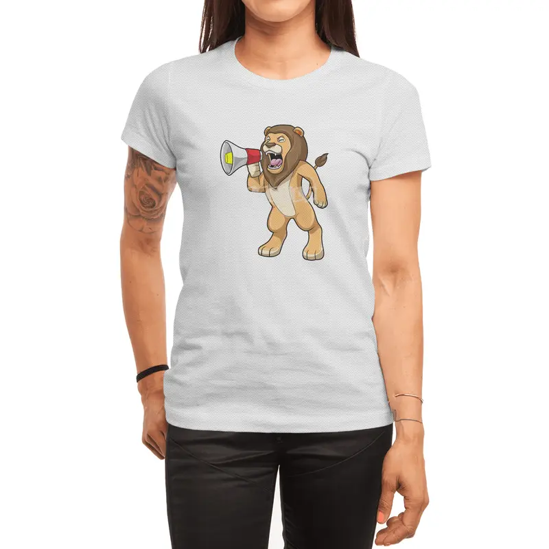 Lion with Microphone Spor T-Shirt
