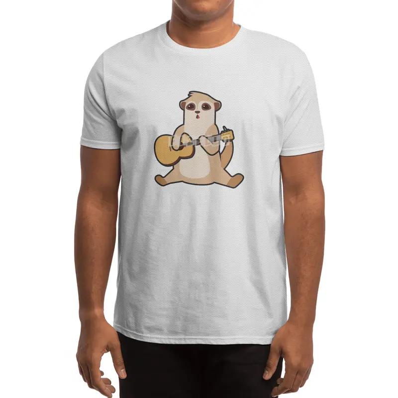Meerkat at Music with Guitar Spor T-Shirt