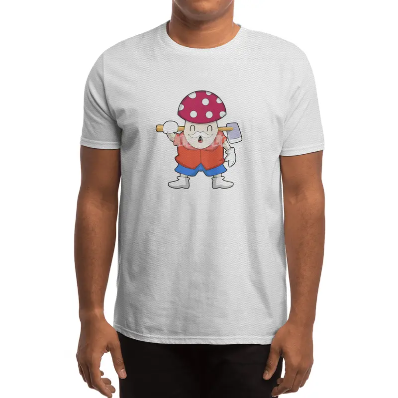 Mushroom as Farmer with Axe Spor T-Shirt