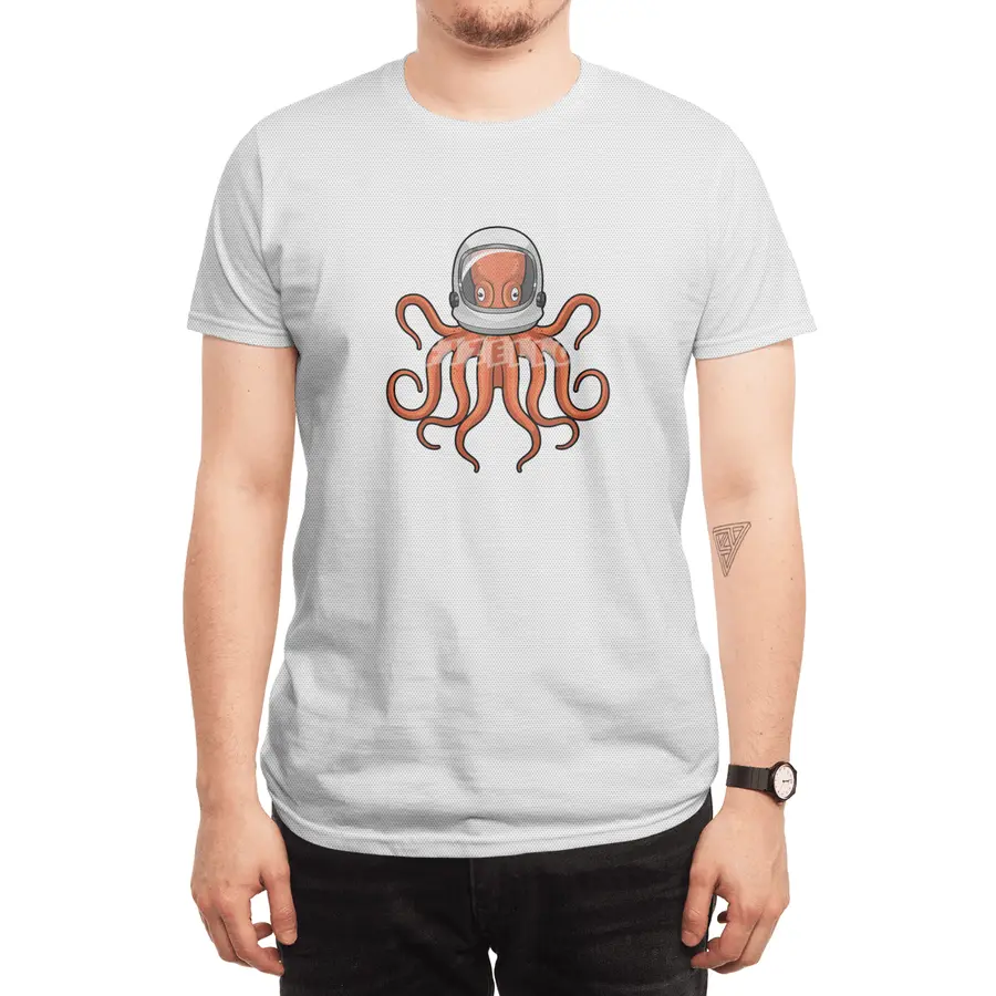 Octopus as Astronaut Spor T-Shirt