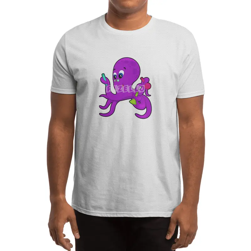 Octopus as Teacher with Laboratory equipment Spor T-Shirt
