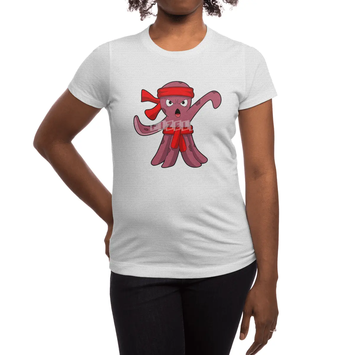 Octopus at Martial arts Karate Spor T-Shirt