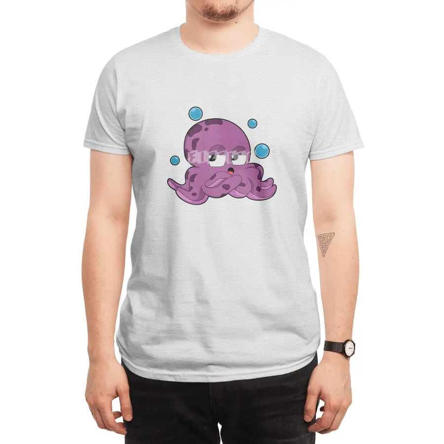 Octopus with Air bubbles Spor T-Shirt