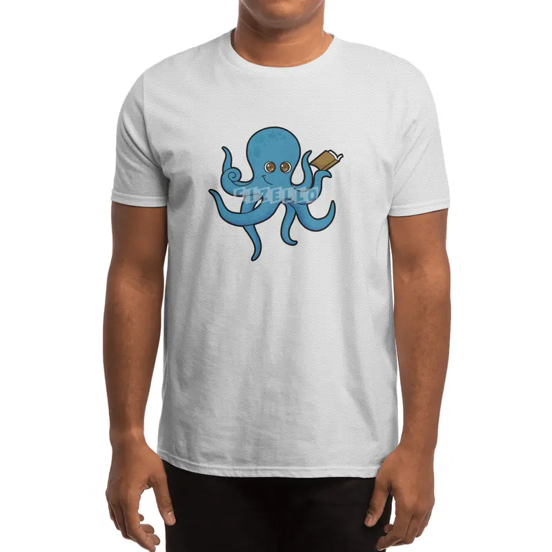 Octopus with Book Spor T-Shirt