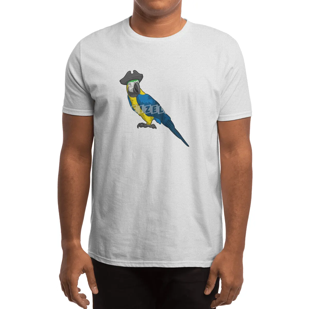 Parrot as Pirate with Hat Spor T-Shirt