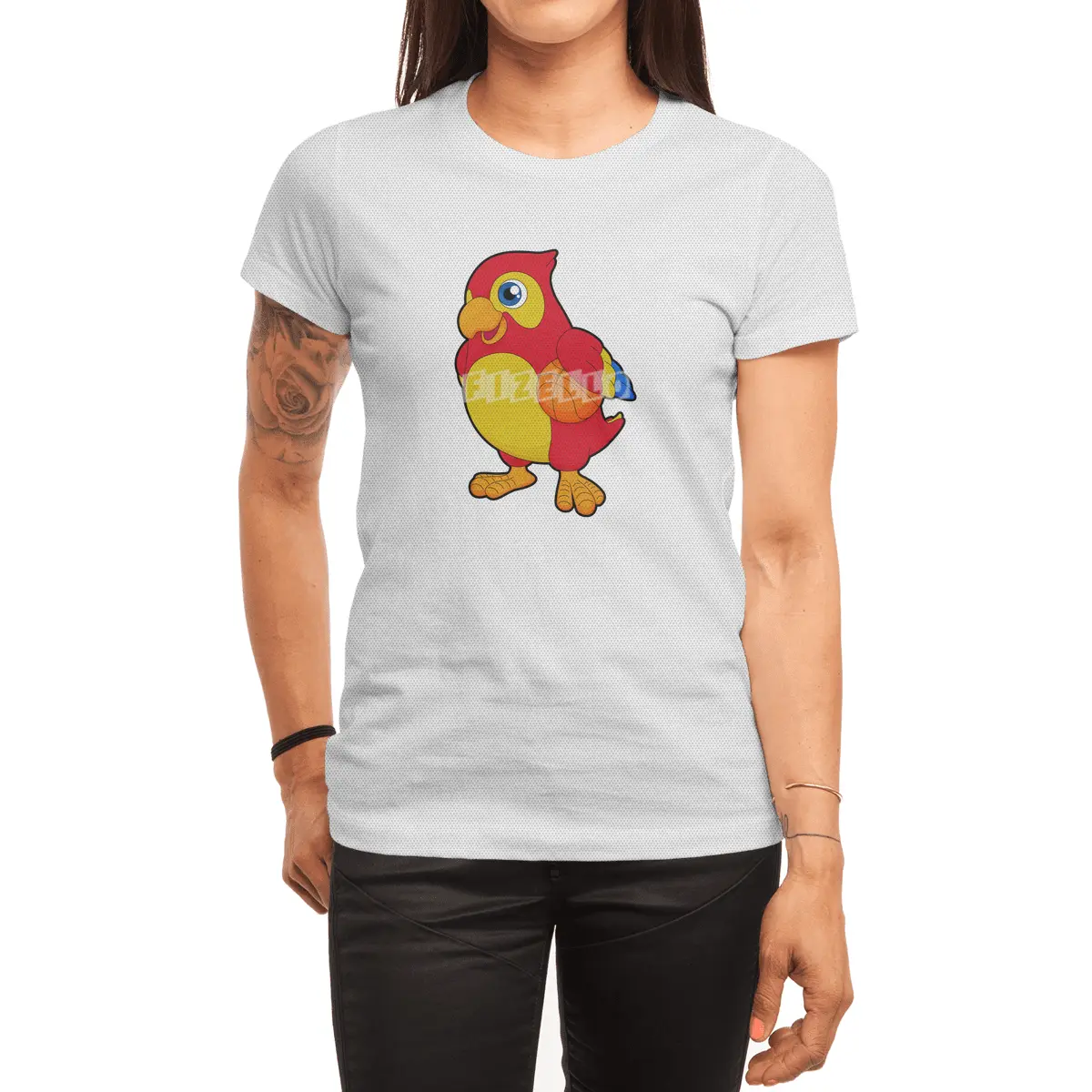 Parrot at Basketball Sports Spor T-Shirt