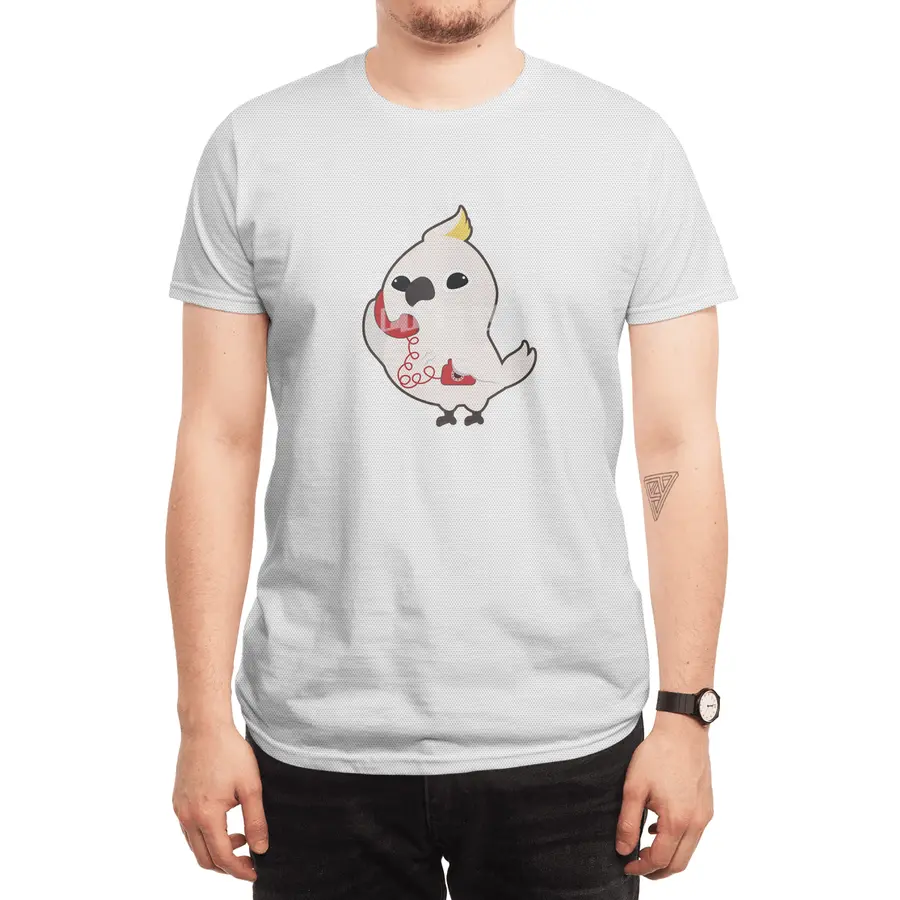 Parrot at Telephone with Telephone receiver Spor T-Shirt
