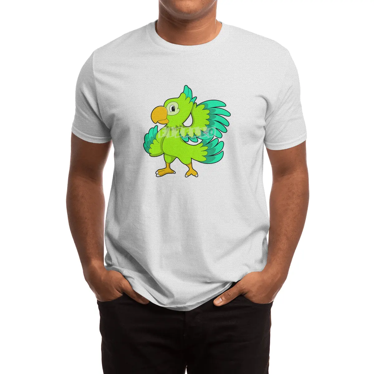 Parrot green Spor T-Shirt