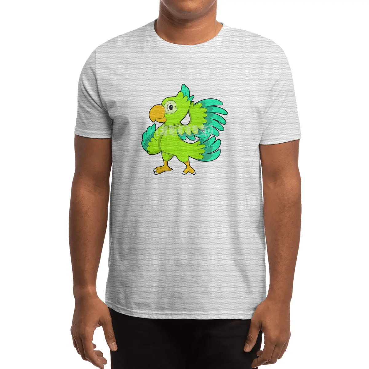 Parrot green Spor T-Shirt