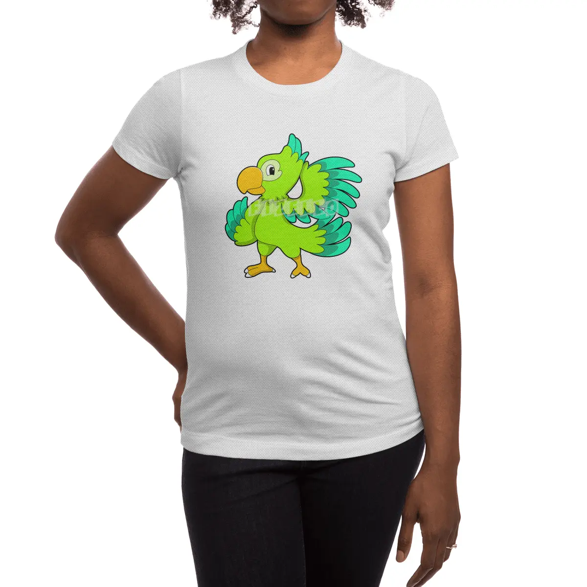 Parrot green Spor T-Shirt