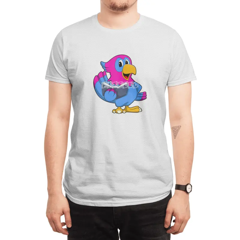 Parrot with Book Spor T-Shirt