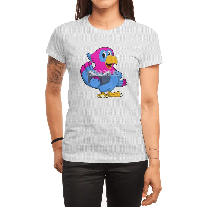 Parrot with Book Spor T-Shirt