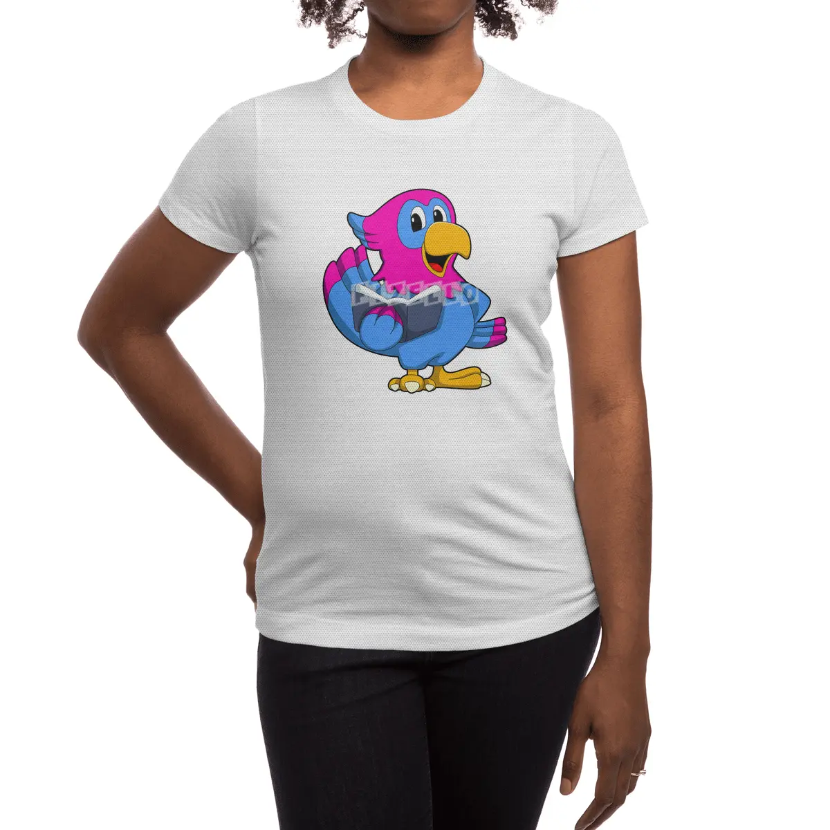 Parrot with Book Spor T-Shirt