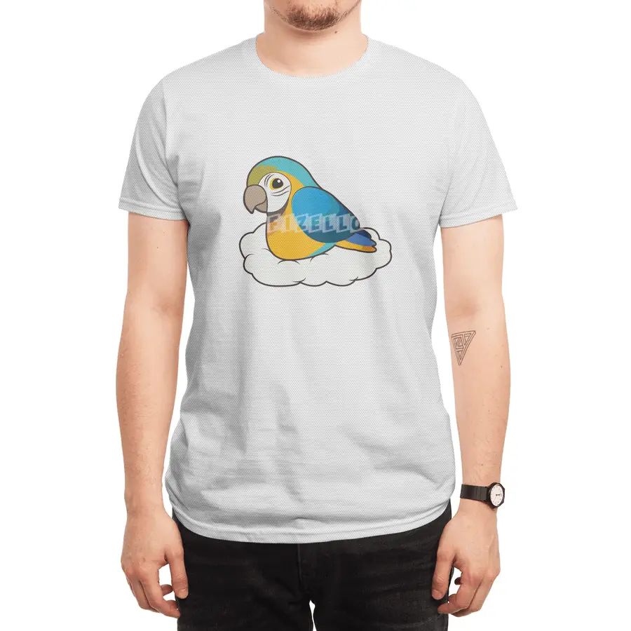 Parrot with Cloud Spor T-Shirt