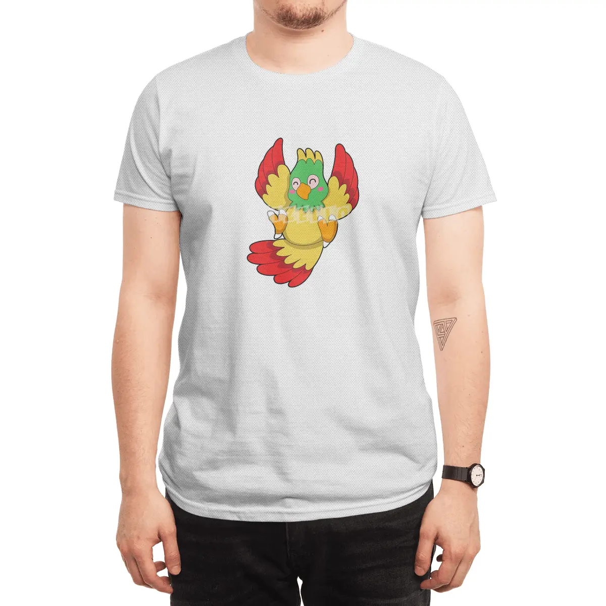 Parrot with green Head Spor T-Shirt