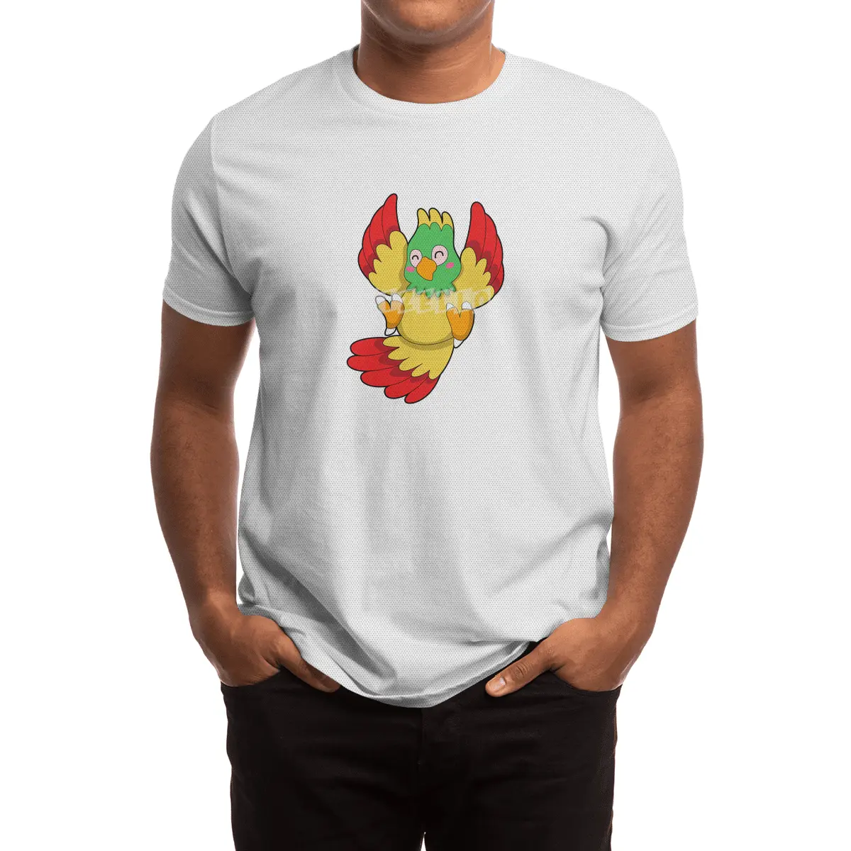 Parrot with green Head Spor T-Shirt