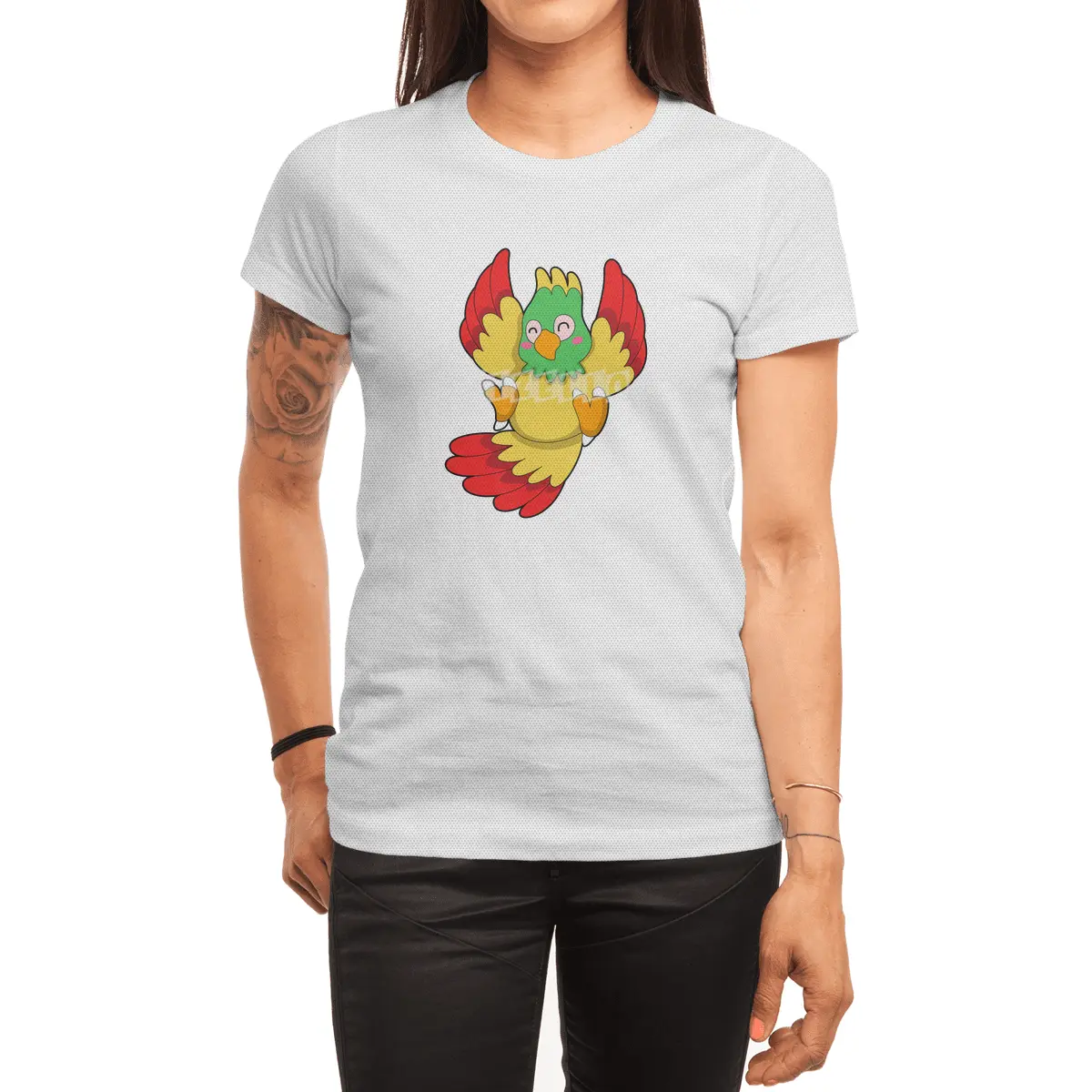 Parrot with green Head Spor T-Shirt