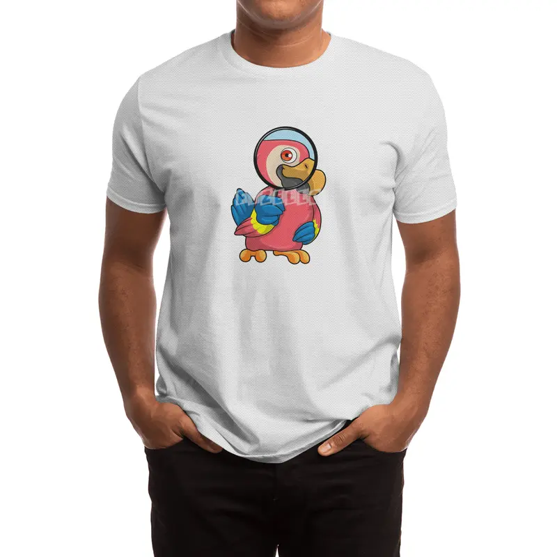 Parrot with Magnifying glass Spor T-Shirt