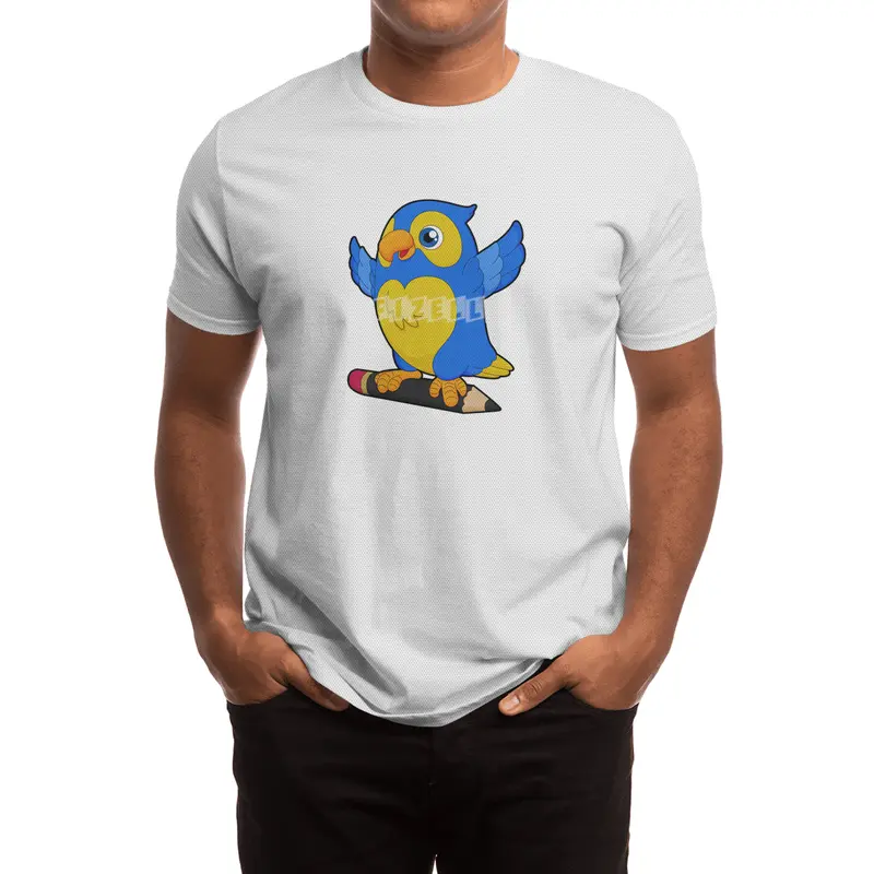 Parrot with Pencil Spor T-Shirt