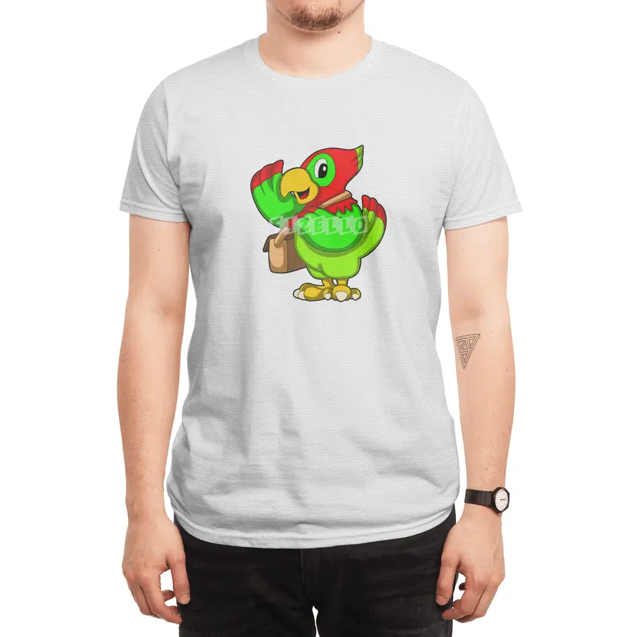 Parrot with Purse Spor T-Shirt