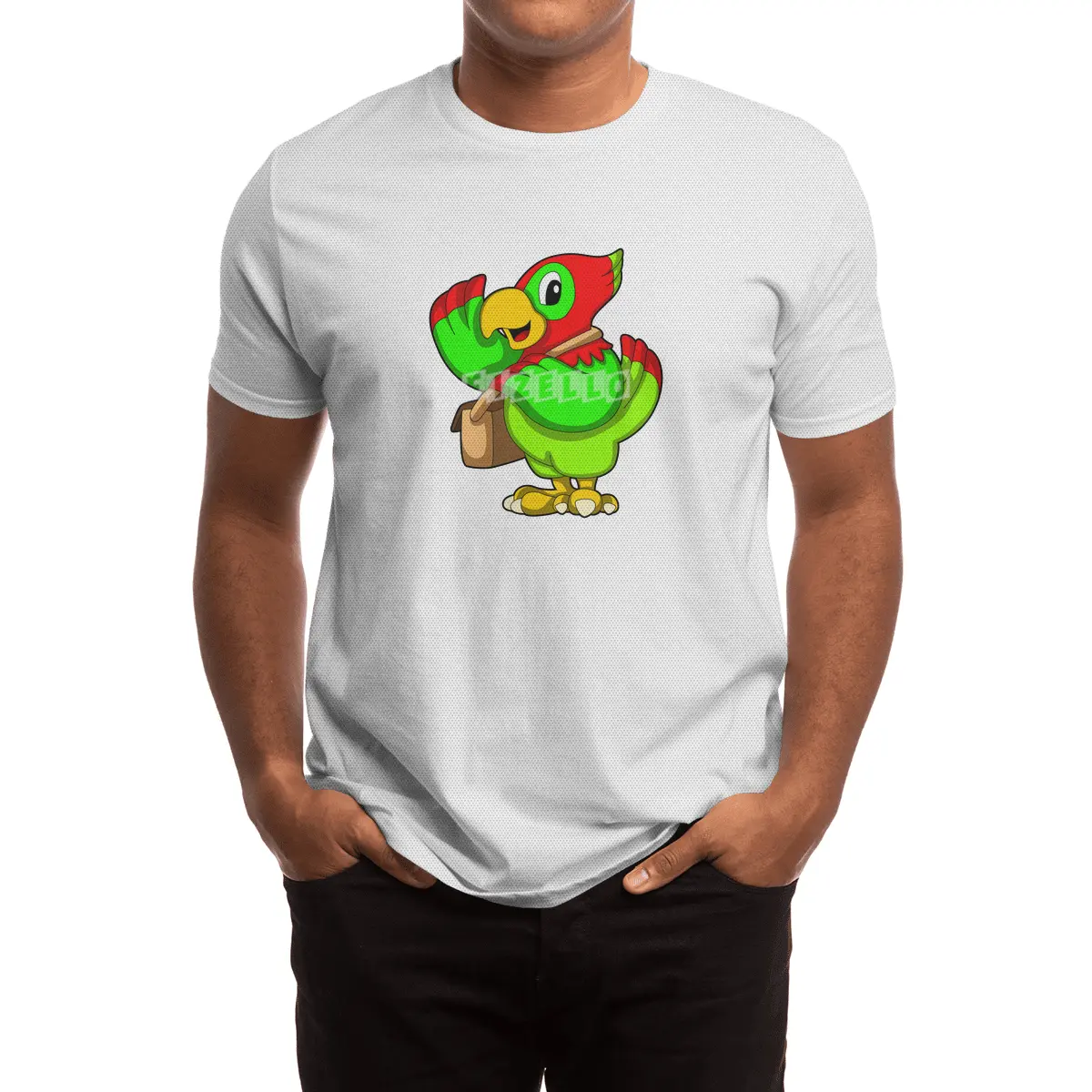 Parrot with Purse Spor T-Shirt