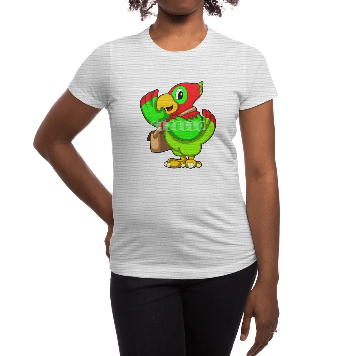 Parrot with Purse Spor T-Shirt