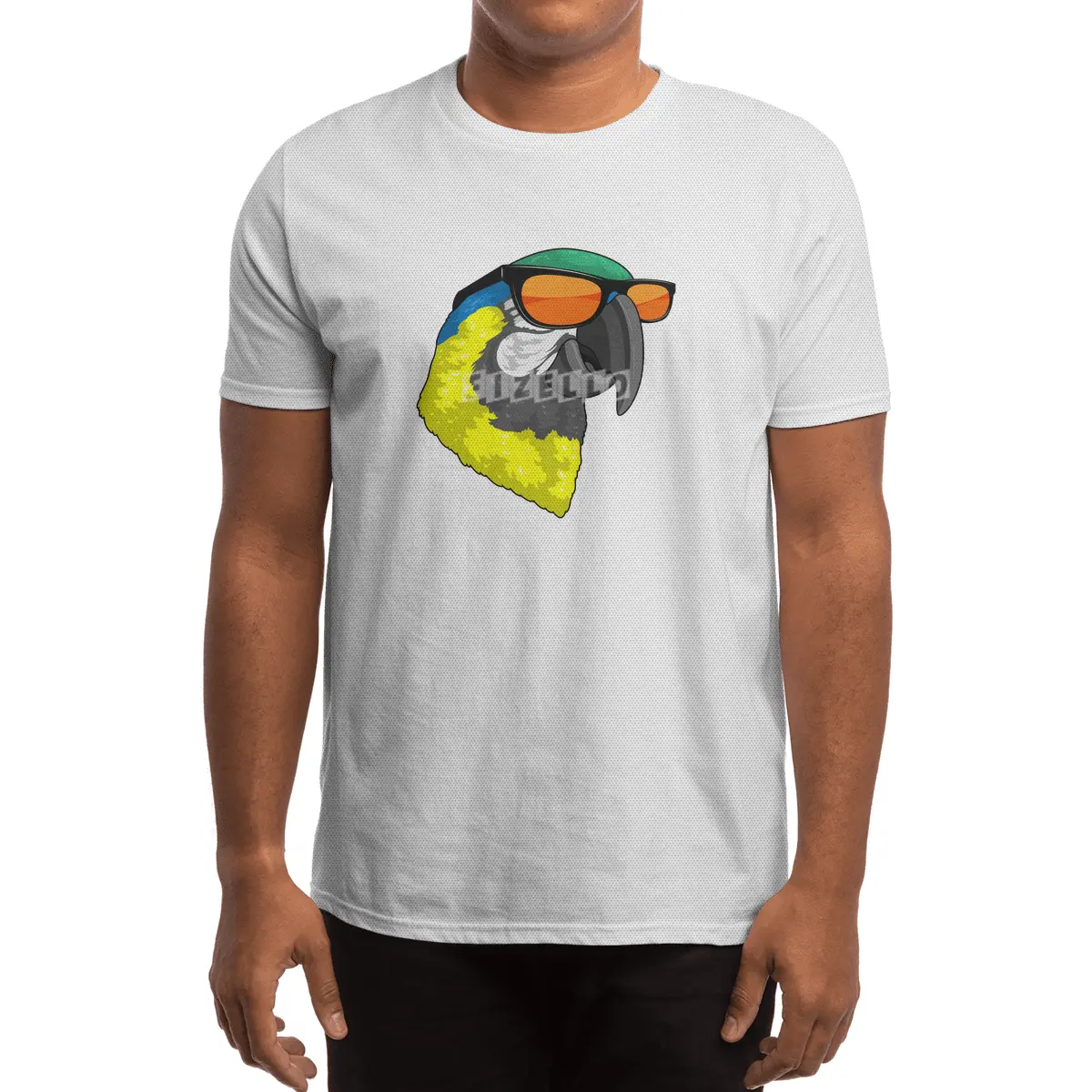 Parrot with Sunglasses Spor T-Shirt