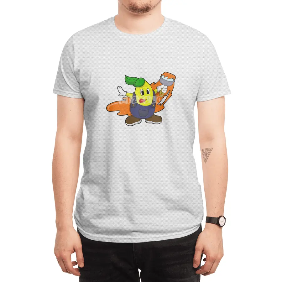Pear as Painter with Paint brush Spor T-Shirt