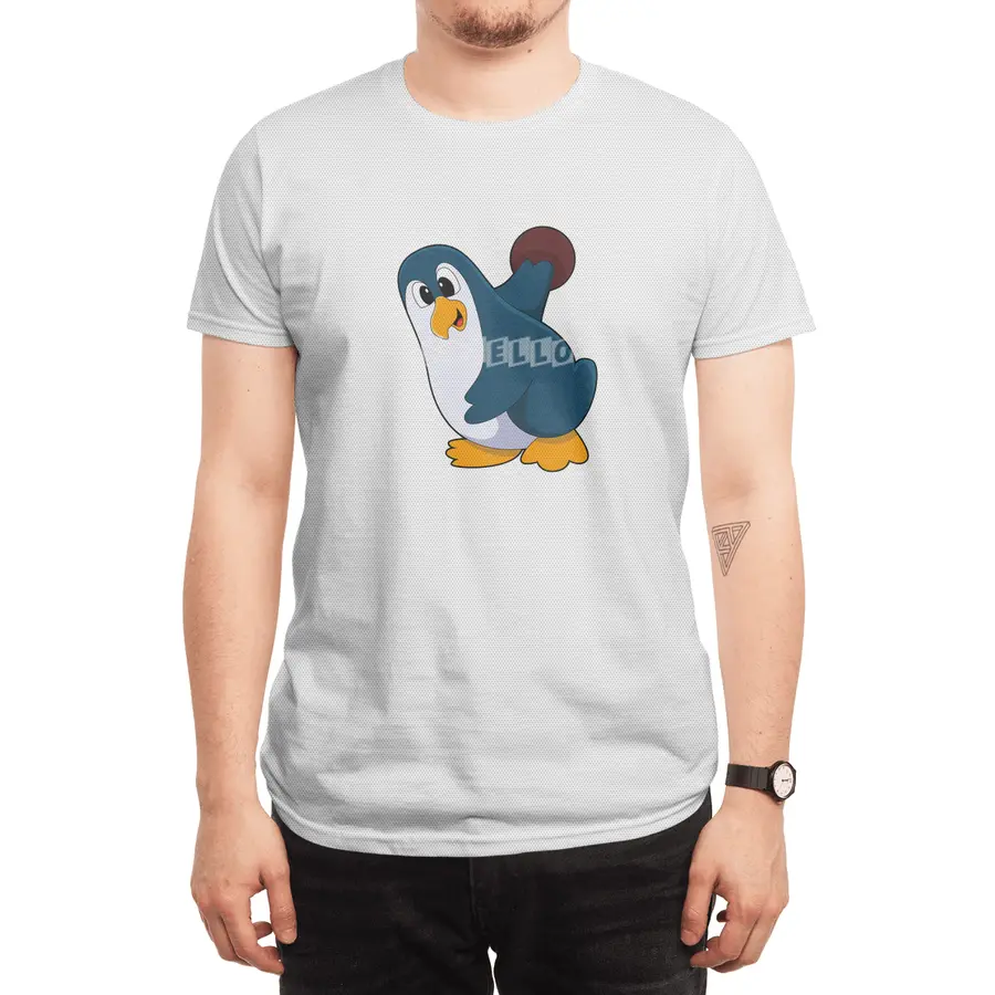 Penguin at Bowling with Bowling ball Spor T-Shirt