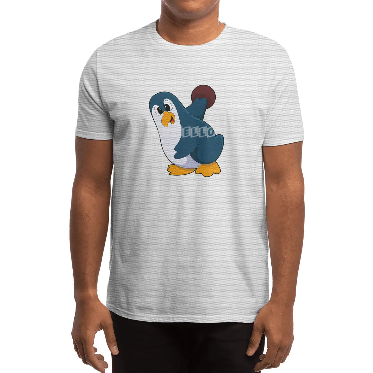 Penguin at Bowling with Bowling ball Spor T-Shirt