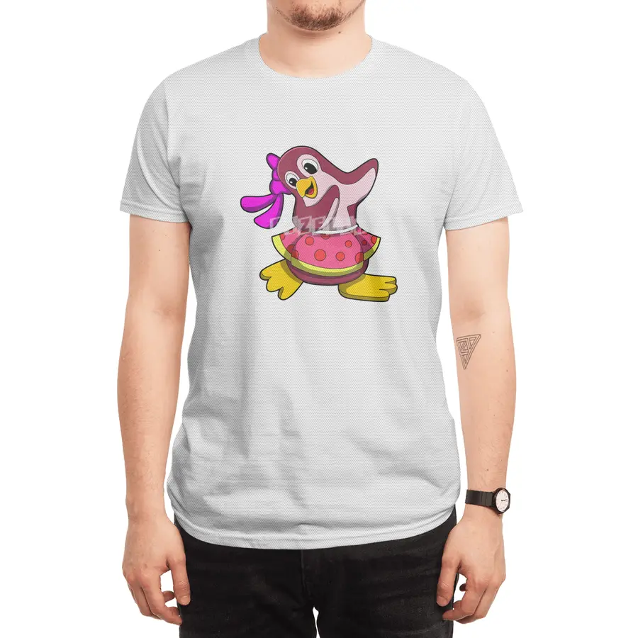 Penguin at Dance with Skirt Spor T-Shirt