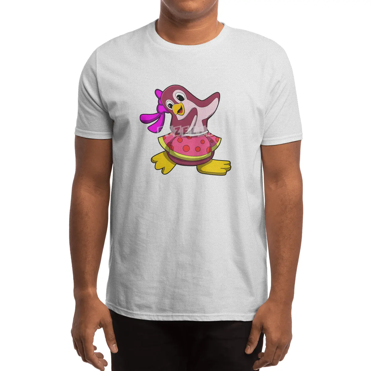 Penguin at Dance with Skirt Spor T-Shirt