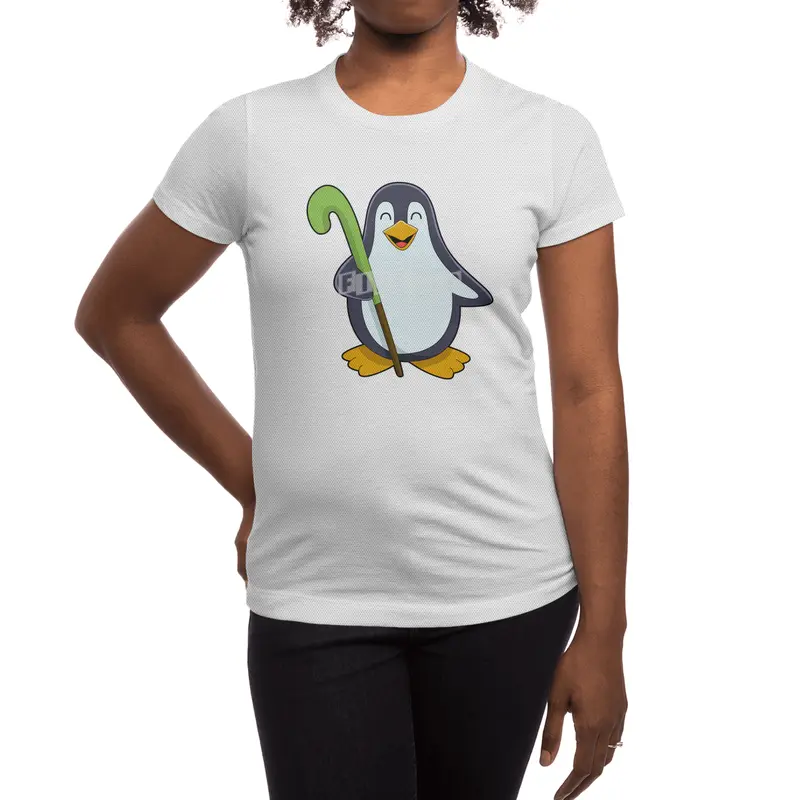 Penguin at Hockey with Hockey bat Spor T-Shirt