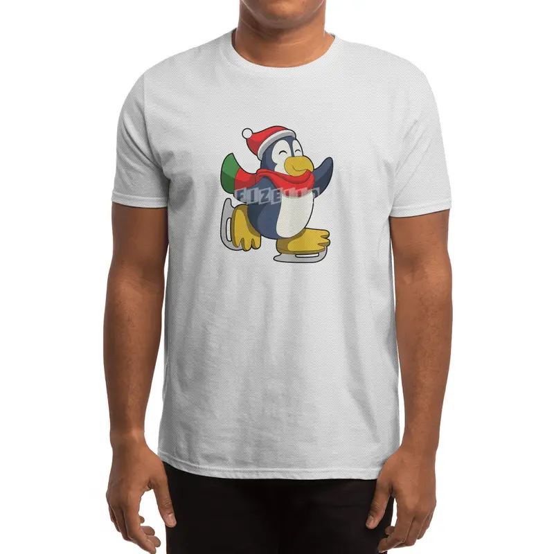 Penguin at Ice skating with Ice skates Spor T-Shirt