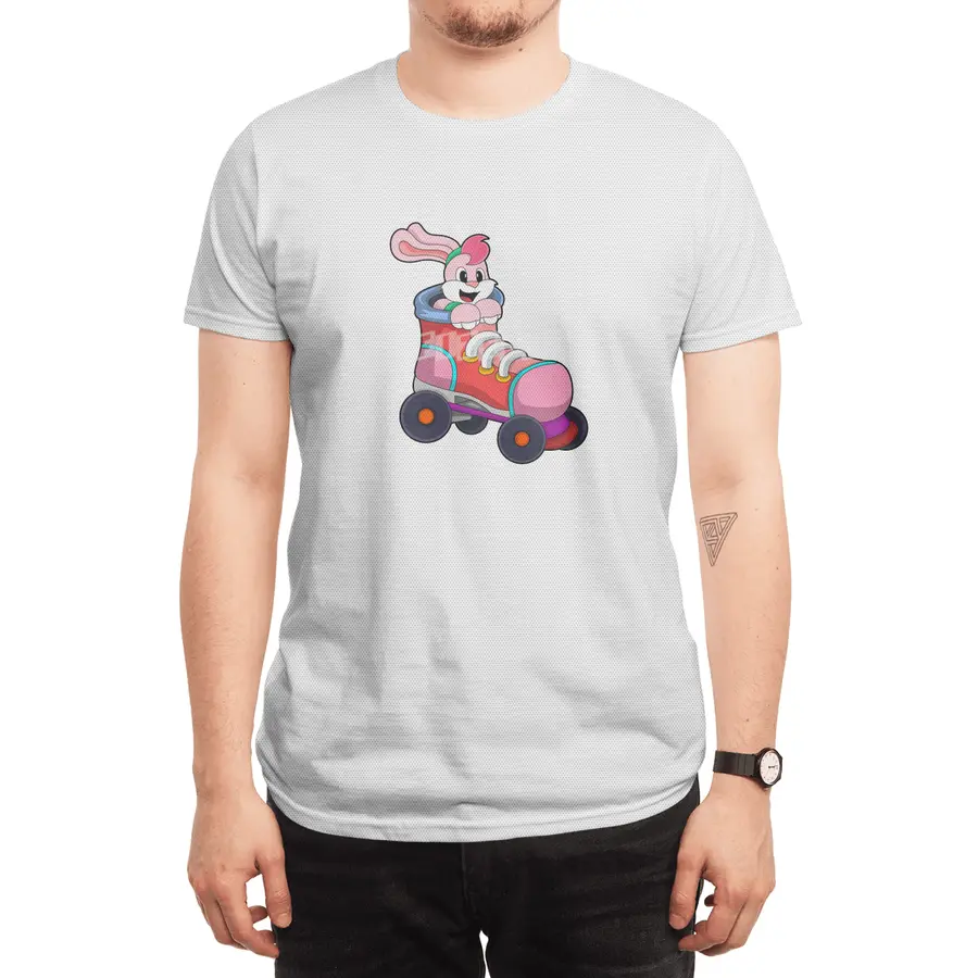 Rabbit as Inline Skater with Inline Skates Spor T-Shirt