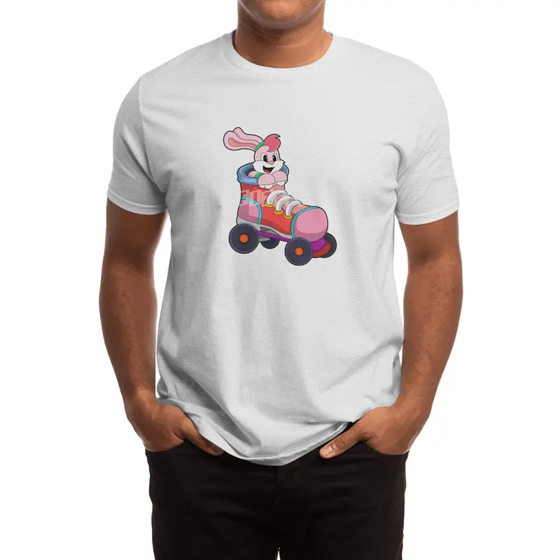 Rabbit as Inline Skater with Inline Skates Spor T-Shirt