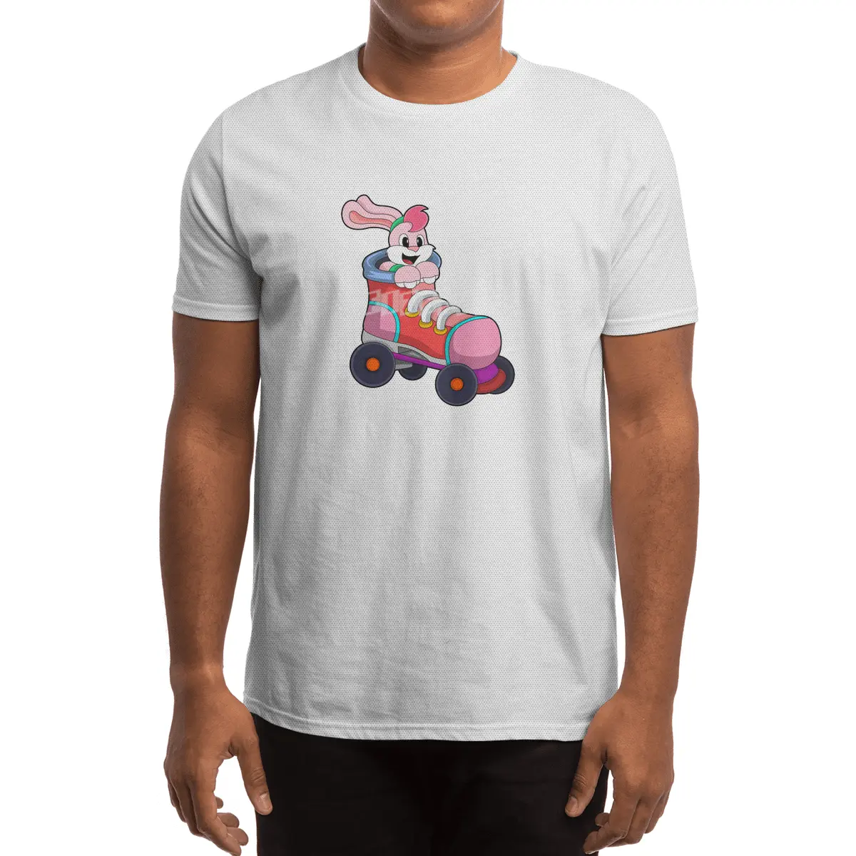 Rabbit as Inline Skater with Inline Skates Spor T-Shirt