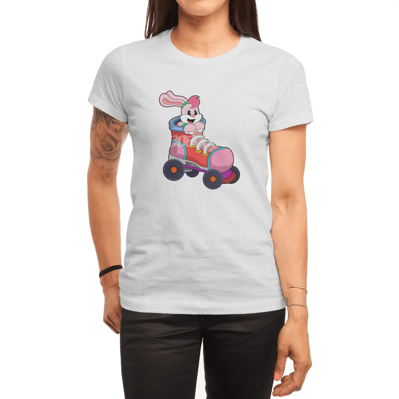 Rabbit as Inline Skater with Inline Skates Spor T-Shirt
