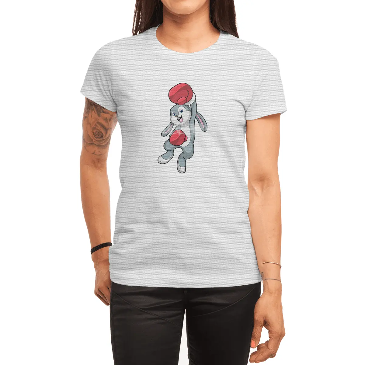 Rabbit at Boxing with Boxing gloves Spor T-Shirt