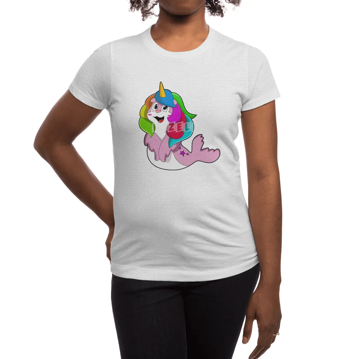 Seal as Unicorn Spor T-Shirt