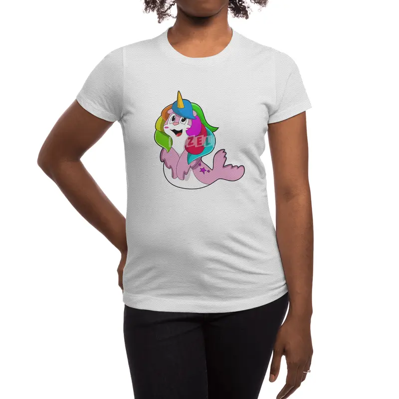 Seal as Unicorn Spor T-Shirt