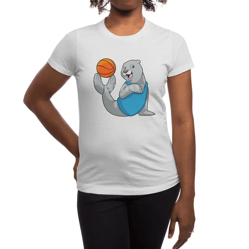 Seal at Basketball Sports Spor T-Shirt